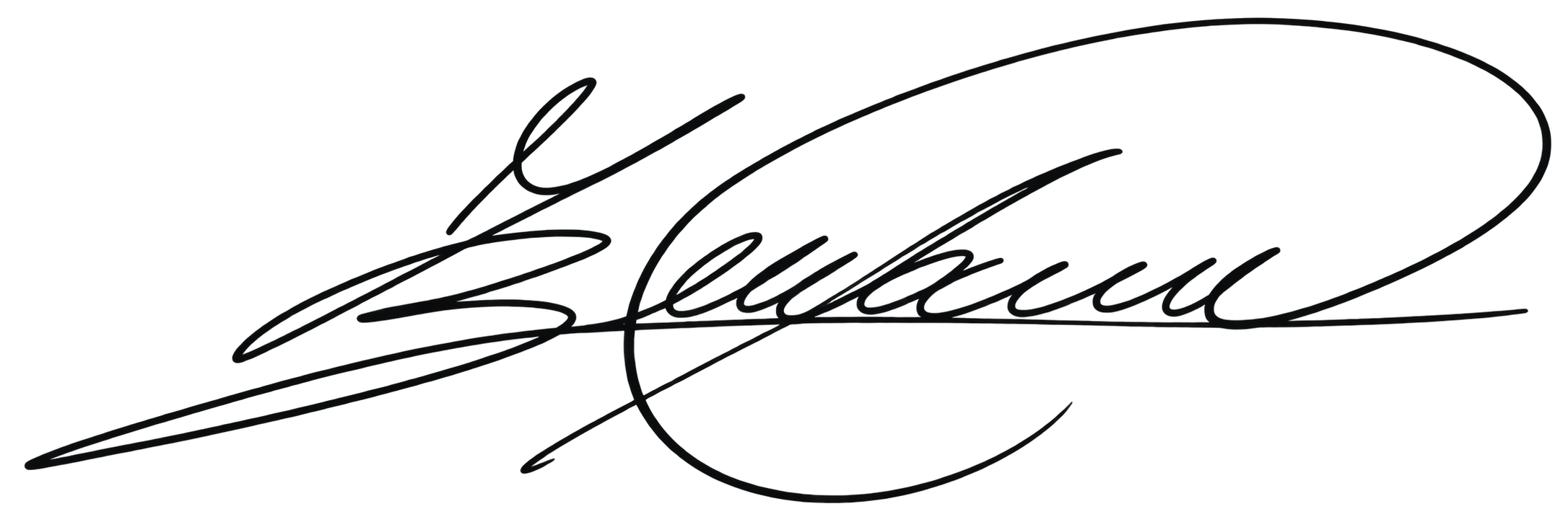 Originale handschriftliche Signatur von Benjamin Idrizovic